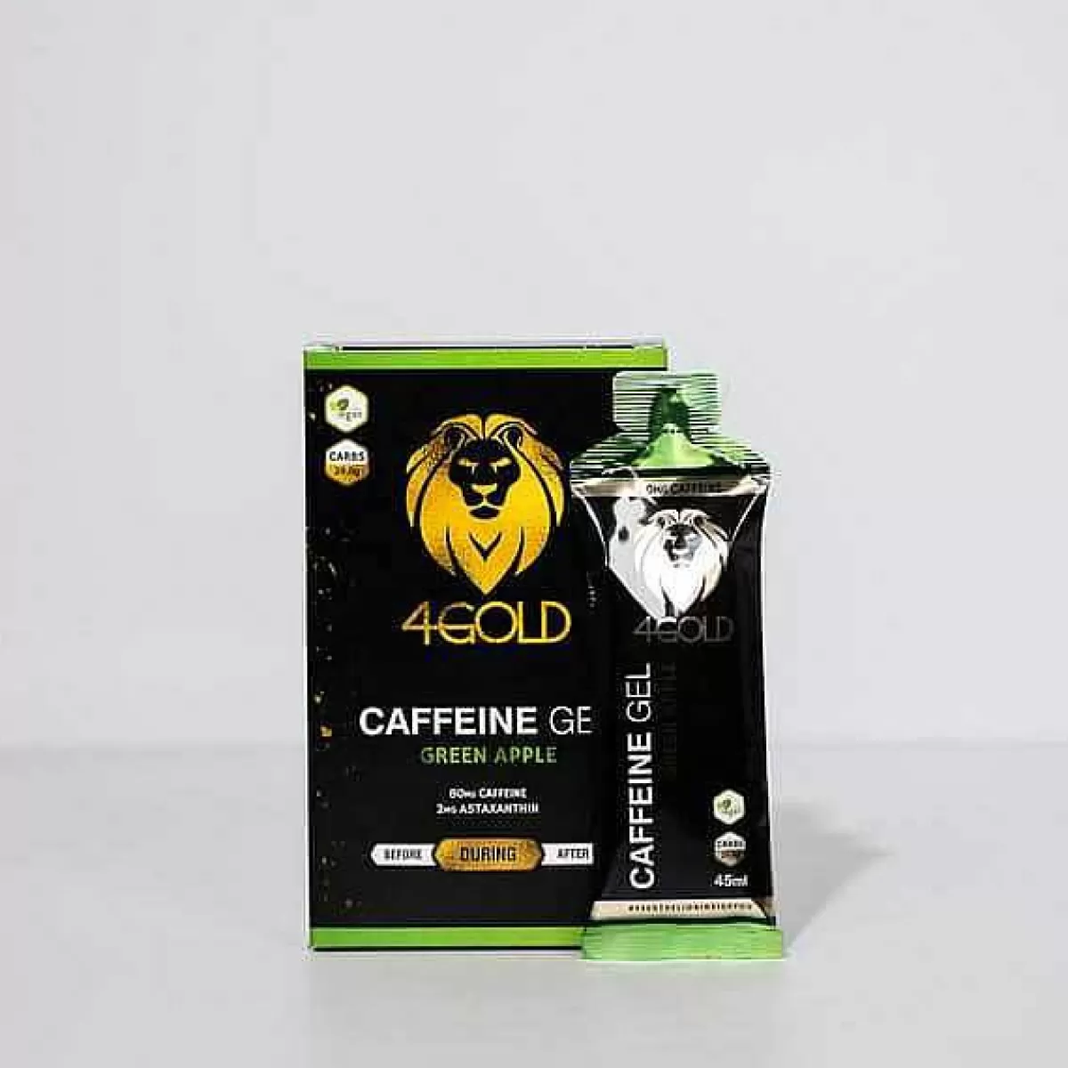 Hot 4gold Caffeine Gel Green Apple 6X45Ml