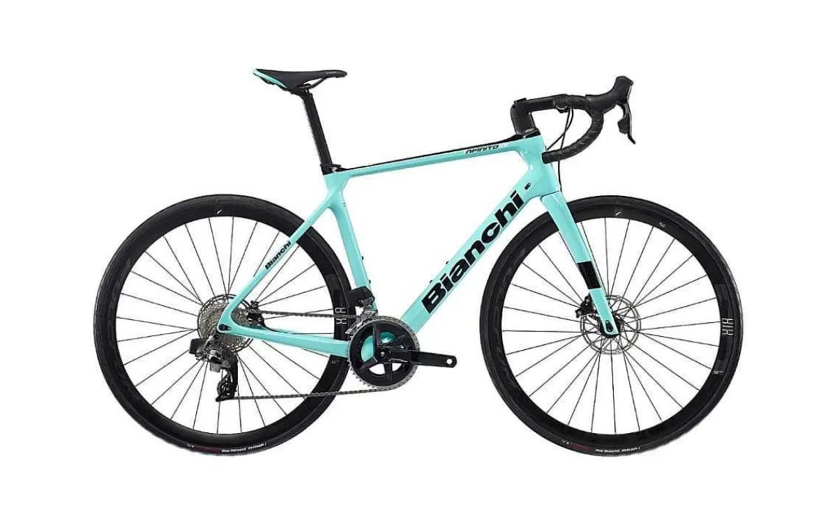 Discount Bianchi Infinito Xe Disc Rival Etap Axs Celeste / Black Glossy Heren