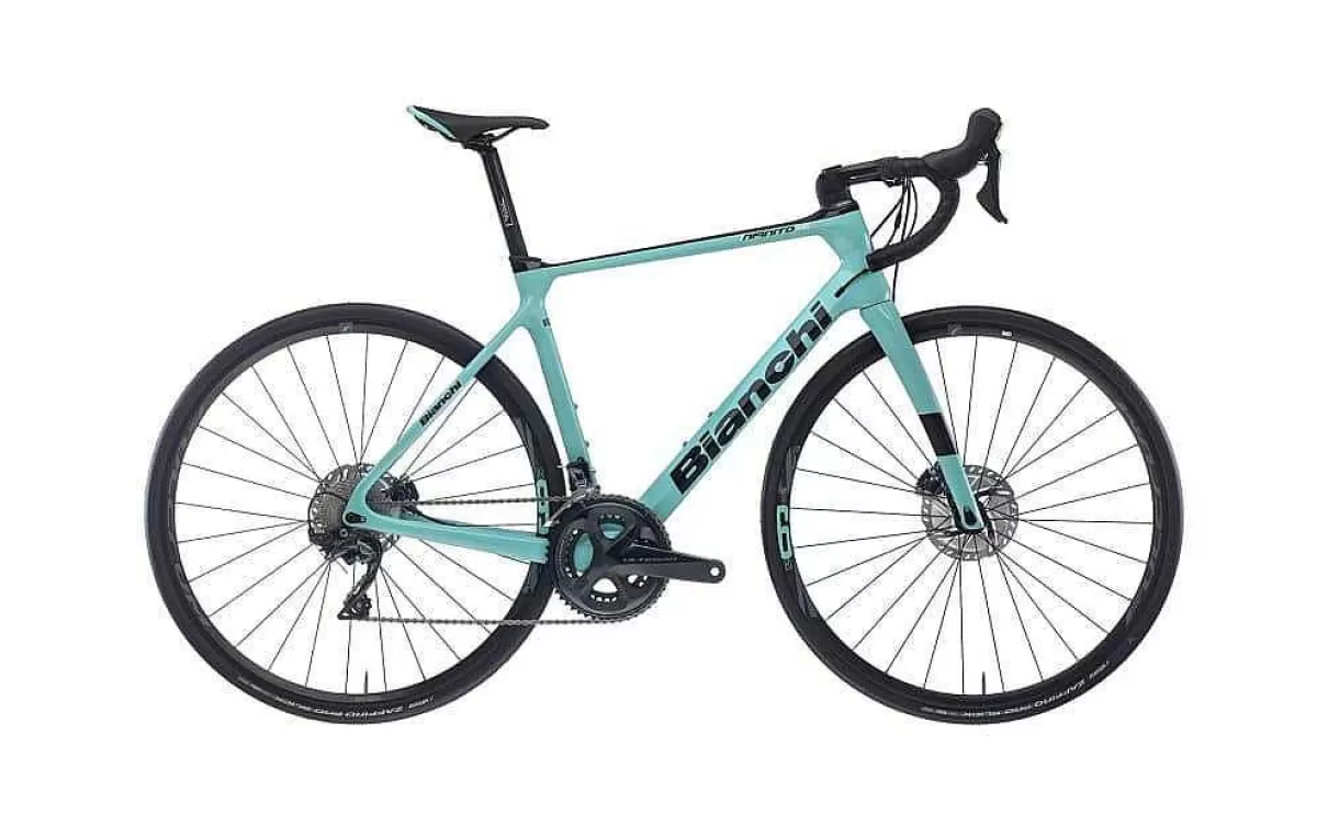 Discount Bianchi Infinito Xe Disc Rival Etap Axs Celeste / Black Glossy Heren
