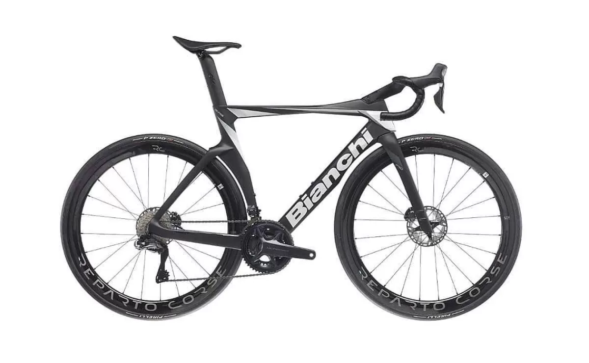 Shop Bianchi Oltre Pro Ultegra Di2 Graphite / White Full Matt Heren