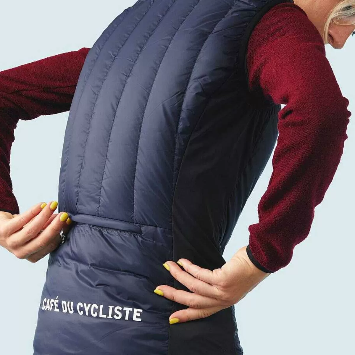 Best Sale Cafe Du Cycliste Alexia Insulated Gilet Navy