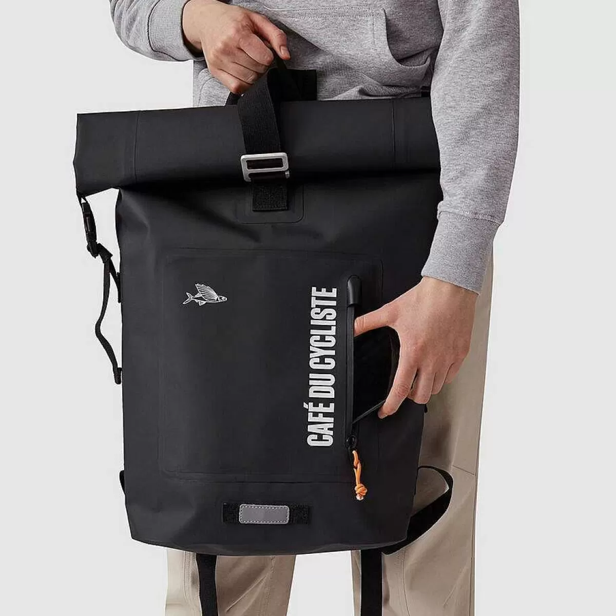 Cheap Cafe Du Cycliste Backpack Waterproof Black