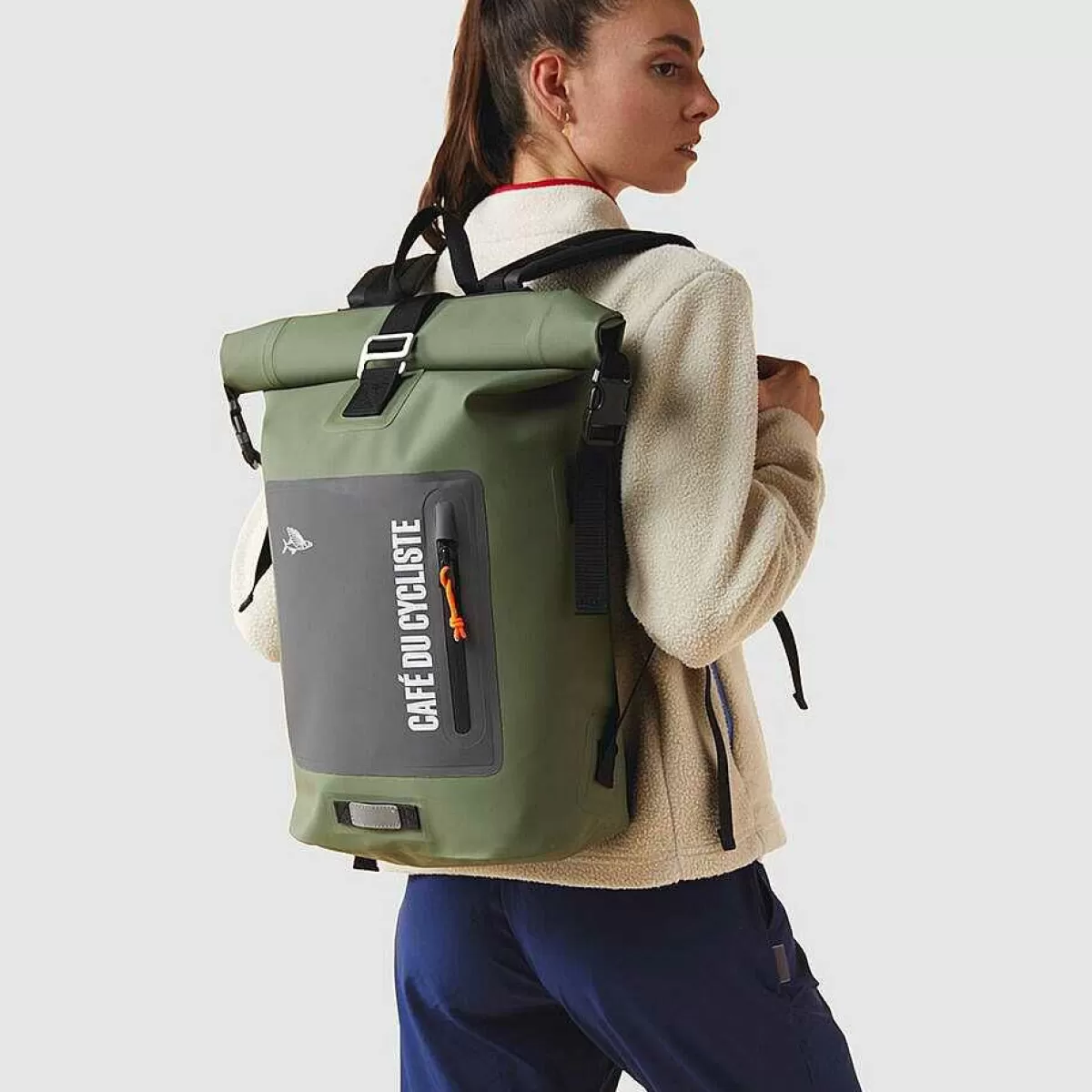 Store Cafe Du Cycliste Backpack Waterproof Khaki