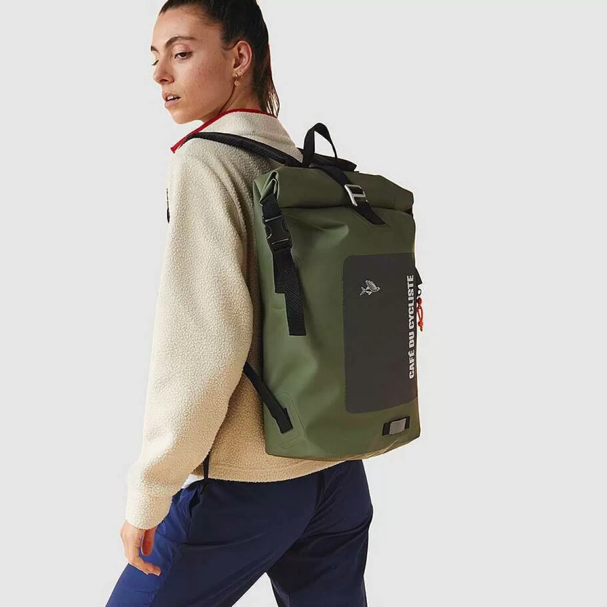 Store Cafe Du Cycliste Backpack Waterproof Khaki