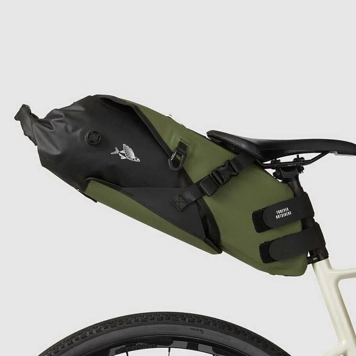 New Cafe Du Cycliste Bike Packing Saddle Bag Khaki