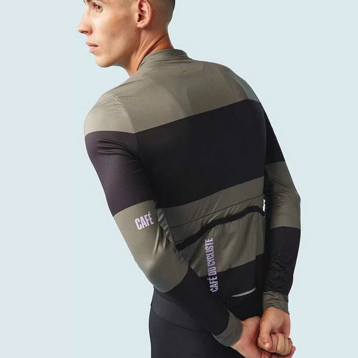 Best Sale Cafe Du Cycliste Constance Long Sleeve Jersey Black Avocado