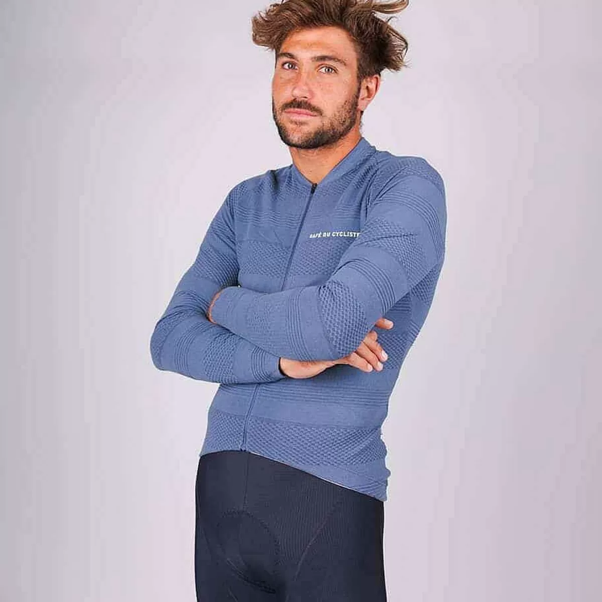 Discount Cafe Du Cycliste Corinne Ls Jersey Denim Blue