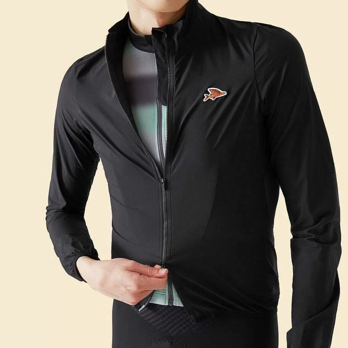 Online Cafe Du Cycliste Edith Light Jacket Black