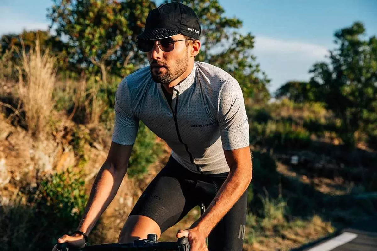 Clearance Cafe Du Cycliste Fleurette Jersey Cloud Grey