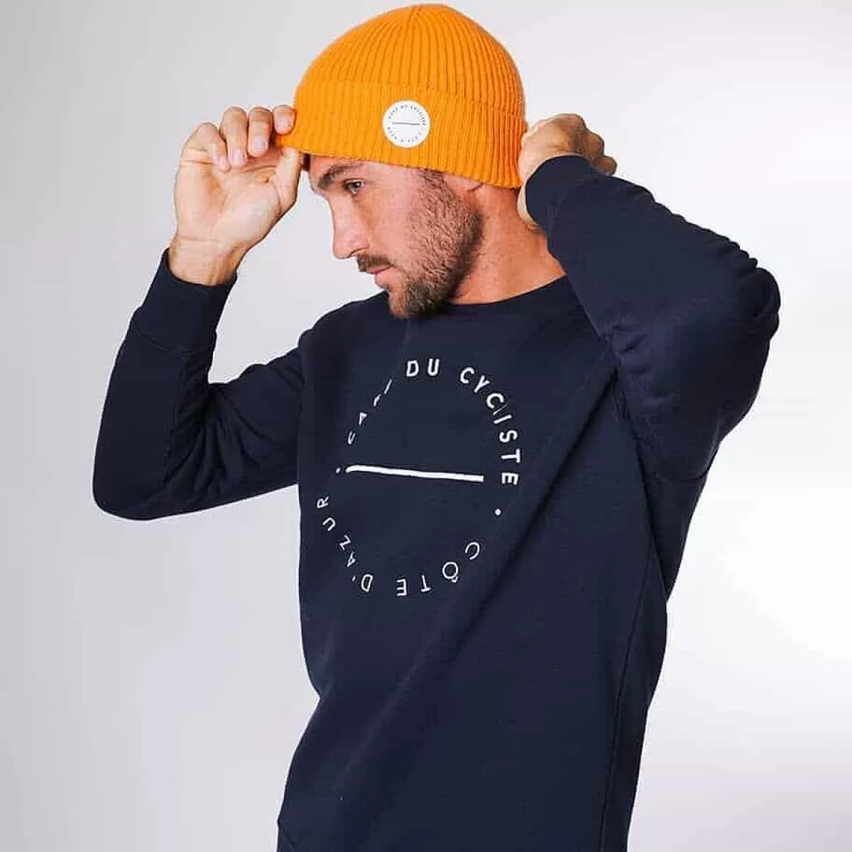Online Cafe Du Cycliste Josiane Ribbed Beanie Orange