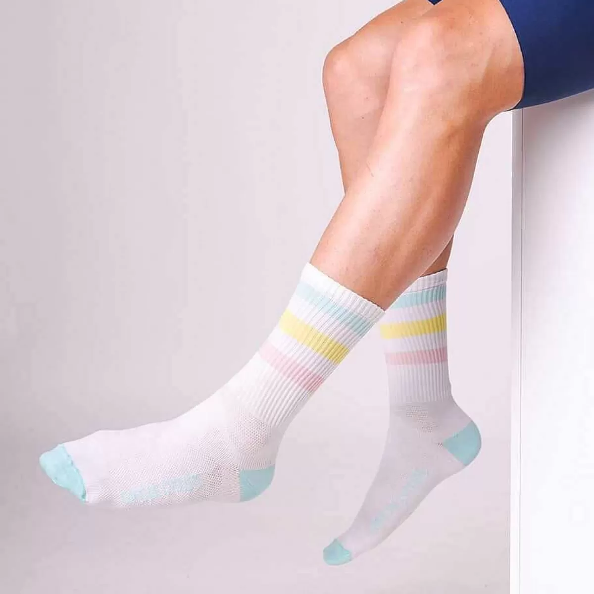 Best Cafe Du Cycliste Skate Socks Pastel Stripes