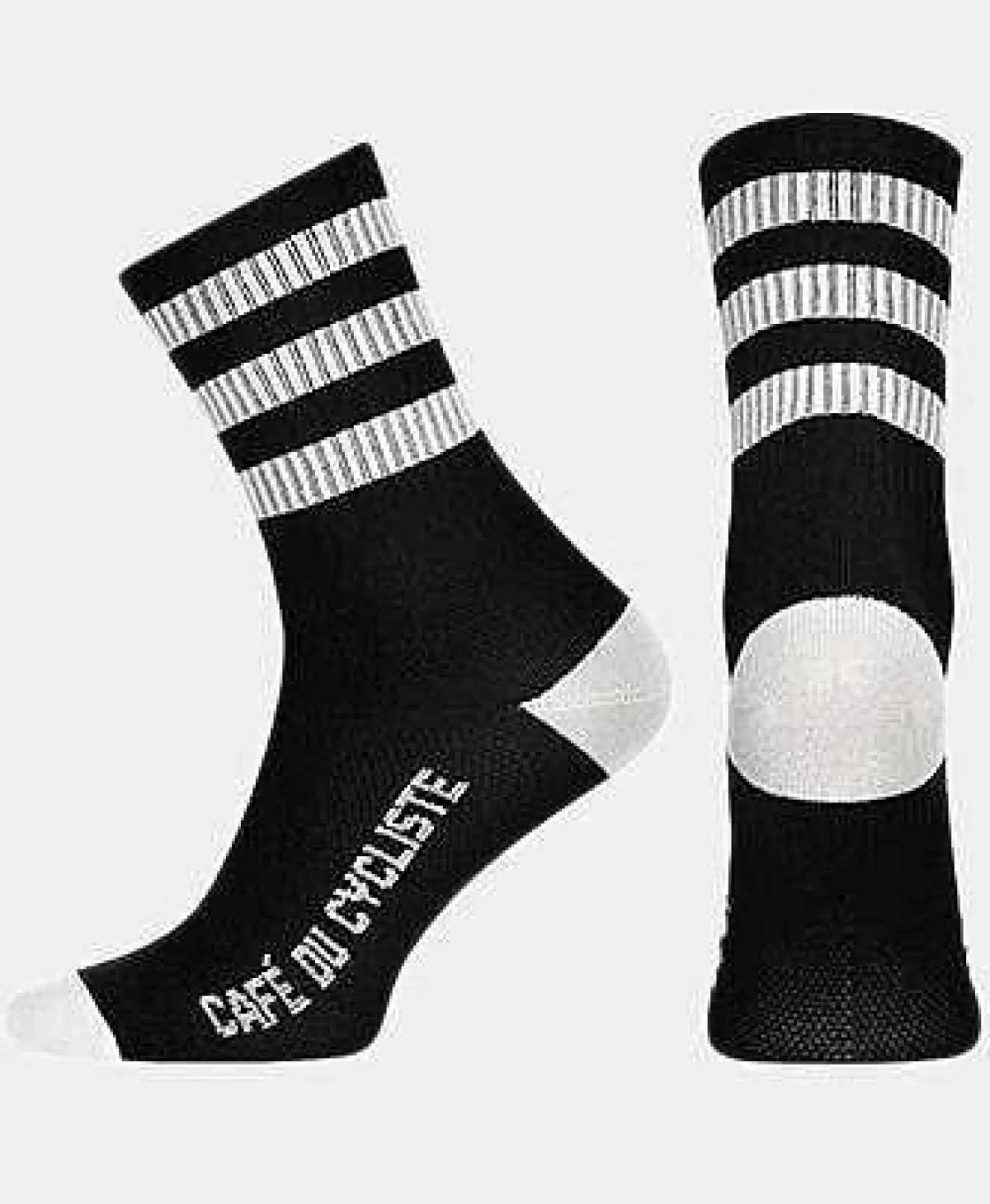 Hot Cafe Du Cycliste Skate Socks White & Black