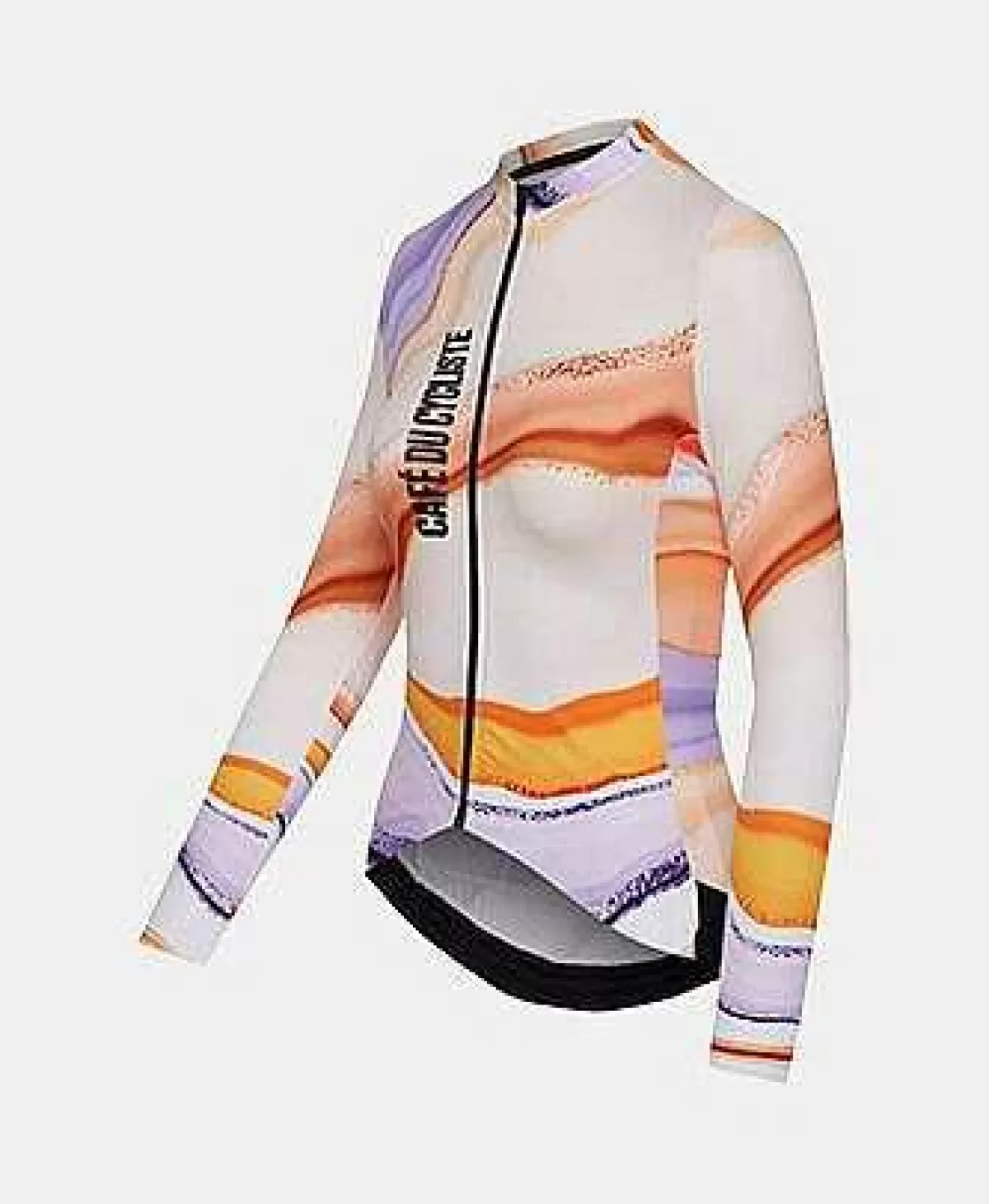 Best Cafe Du Cycliste Womens Atelier Alexine Long Sleeve Jersey Onyx