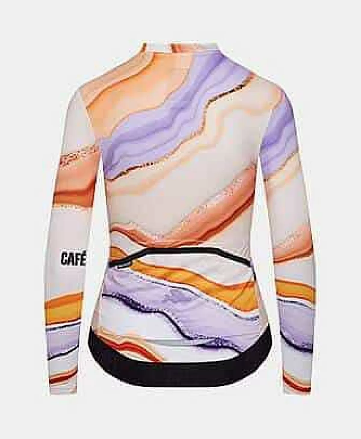Best Cafe Du Cycliste Womens Atelier Alexine Long Sleeve Jersey Onyx