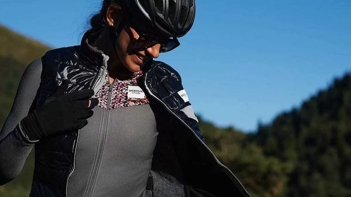 Best Cafe Du Cycliste Womens Clemence Jersey Dark Grey