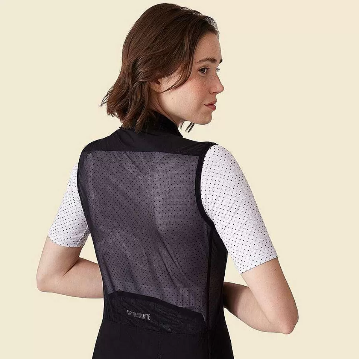 Fashion Cafe Du Cycliste Womens Edith Light Gilet Black
