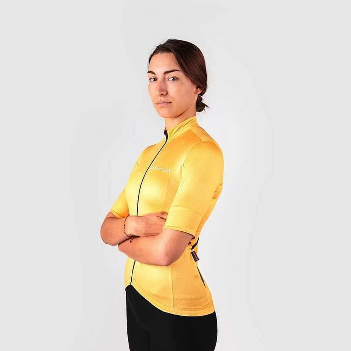 Hot Cafe Du Cycliste Womens Fleurette Jersey Mango