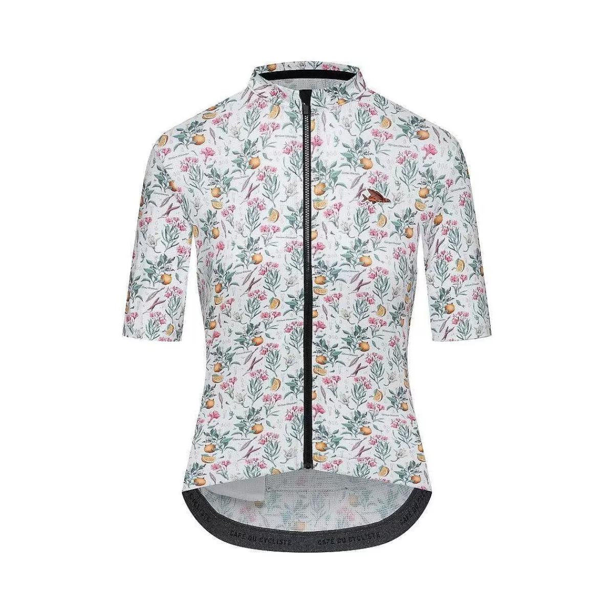 Discount Cafe Du Cycliste Womens Fleurette Jersey Orange Blossom White