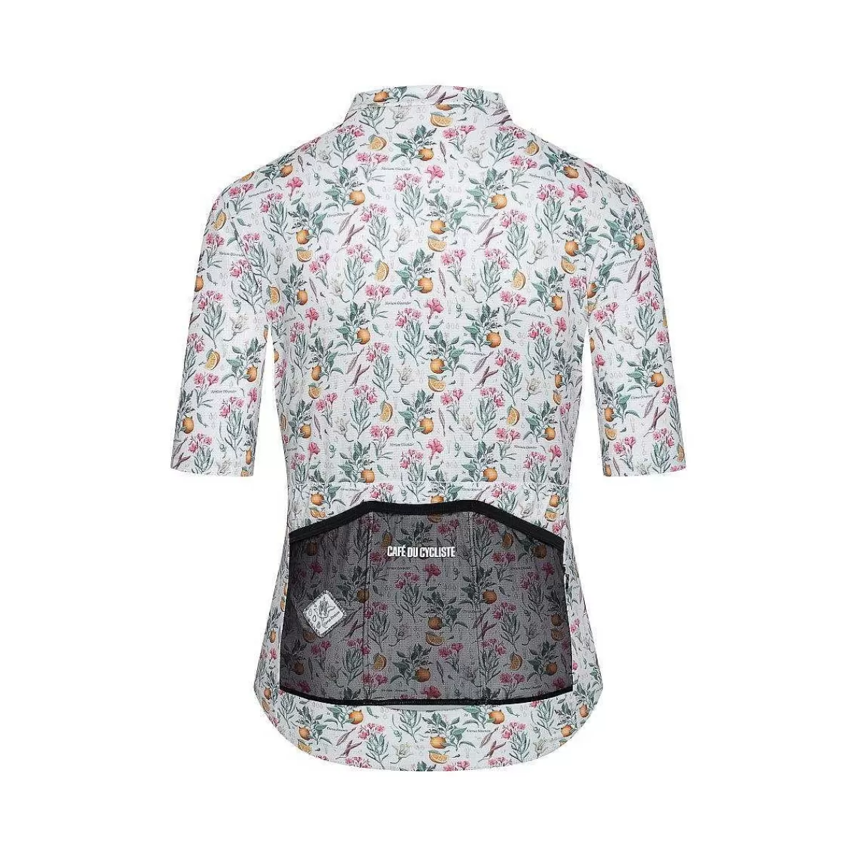 Discount Cafe Du Cycliste Womens Fleurette Jersey Orange Blossom White