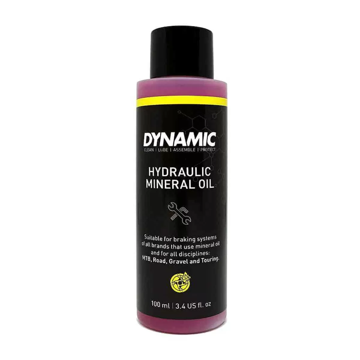 Clearance Dynamic Bike Care Hydraulic Mineral Oil 100Ml Yellow