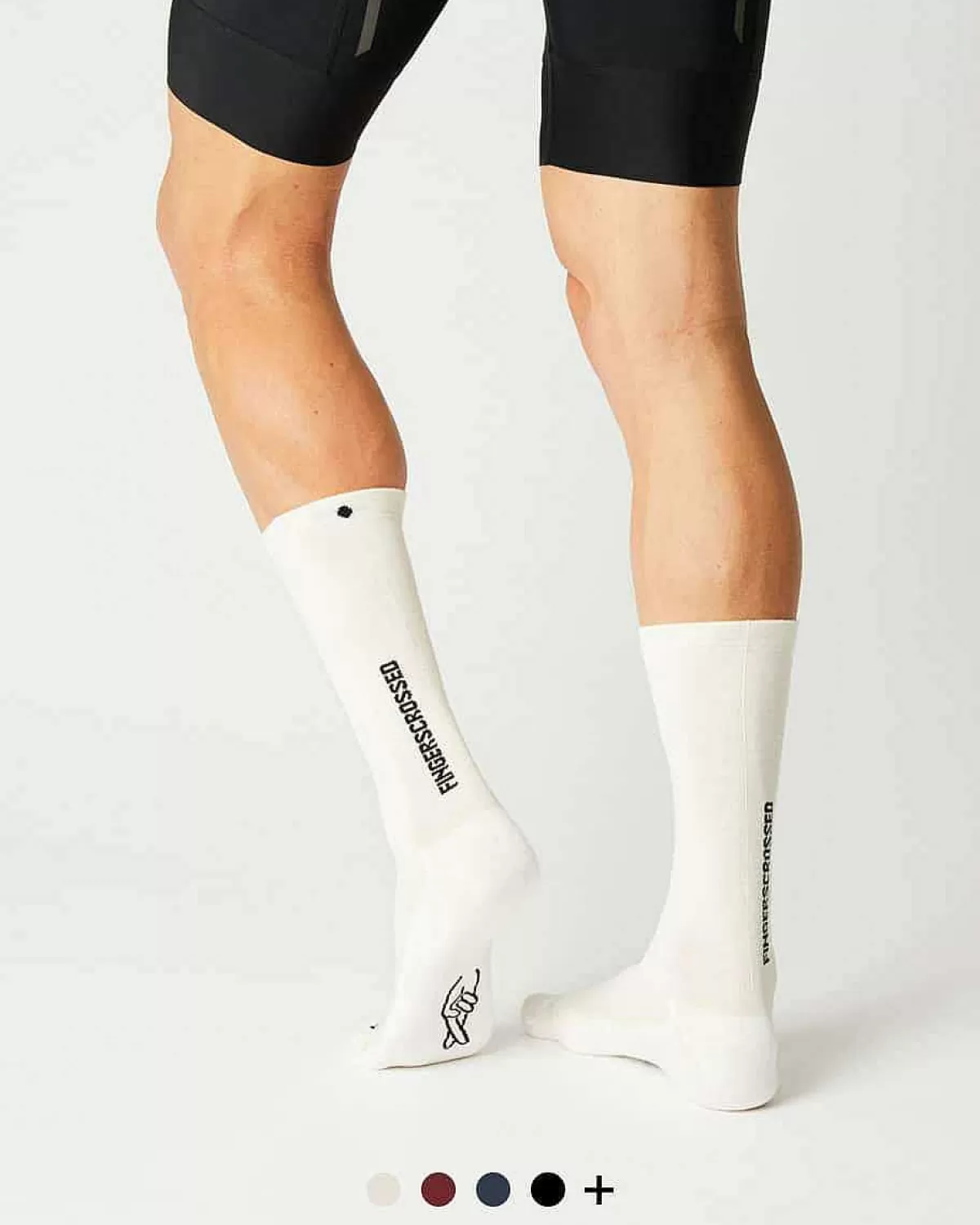 Clearance Fingerscrossed Sock Light Merino Creme/White