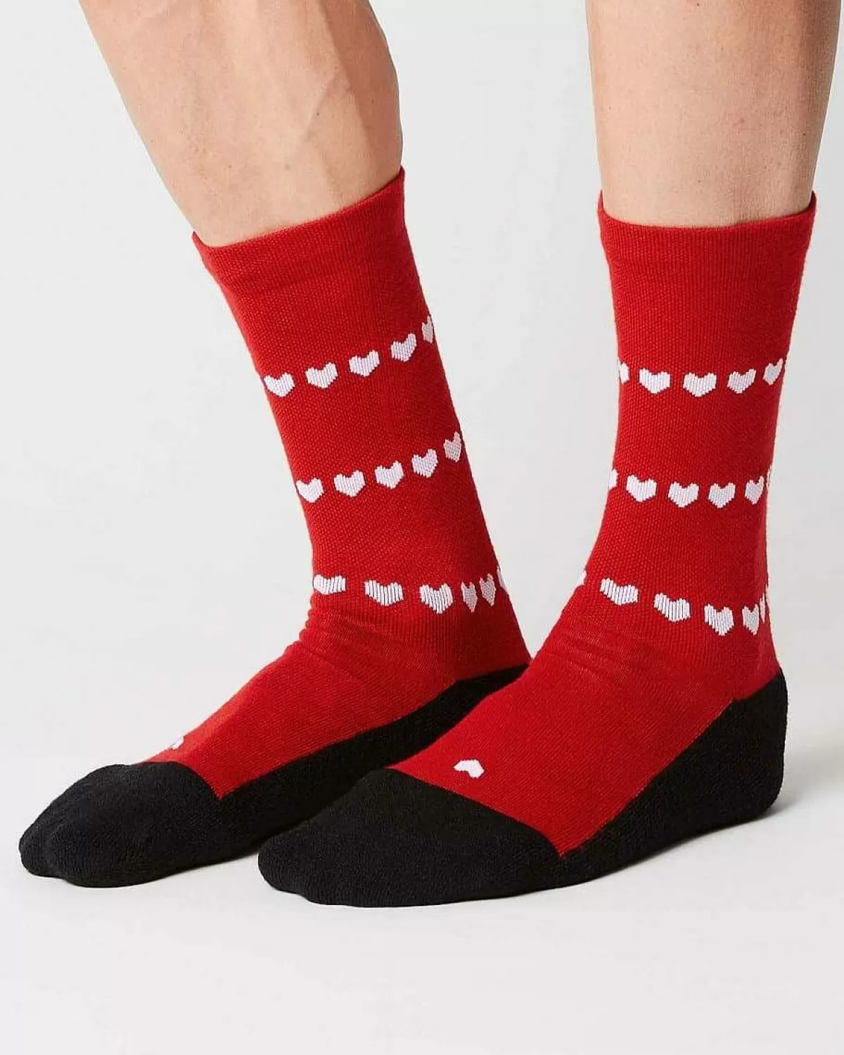 Fashion Fingerscrossed Sock Merino Heart Red