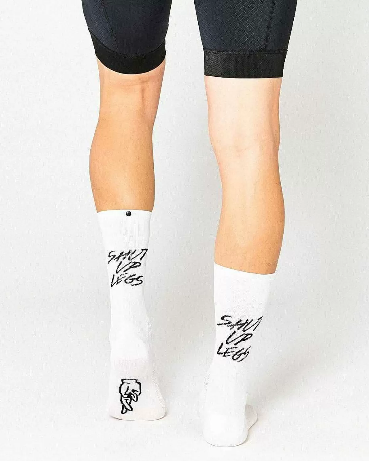 Fashion Fingerscrossed Sock Shut Up Legs White