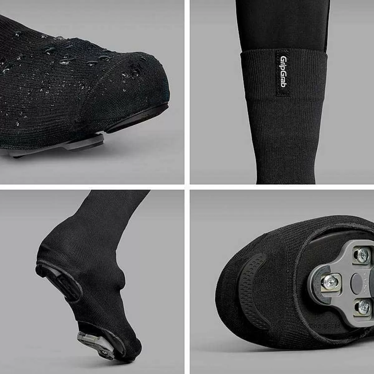 Cheap Gripgrab Flandrien Waterproof Knitted Road Shoe Cover Navy Navy Blue