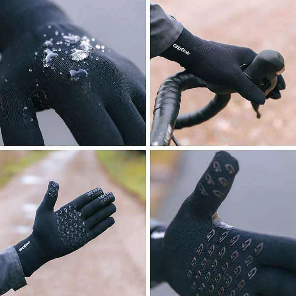 Store Gripgrab Waterproof Knitted Thermal Glove Black