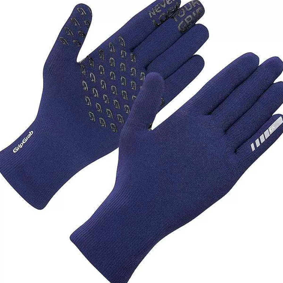 New Gripgrab Waterproof Knitted Thermal Glove Navy Blue