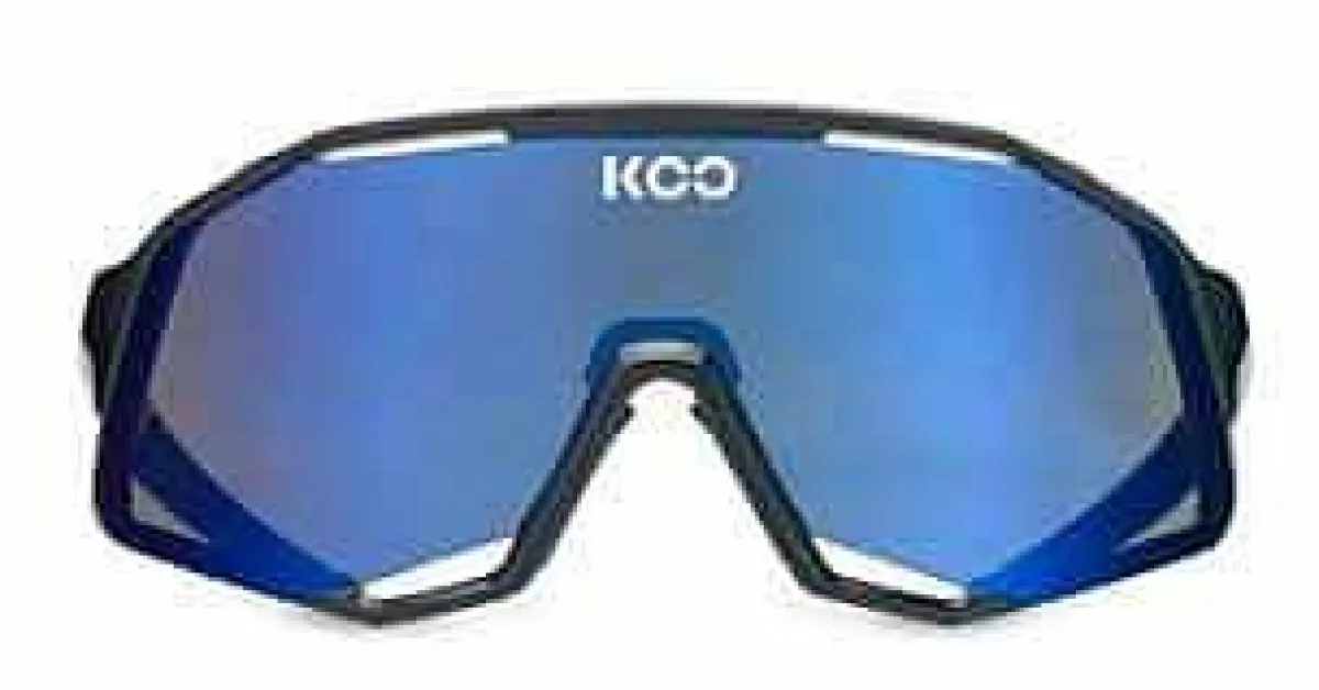 Shop Koo Bril Demos Black Blue Mirror Black L.Blue