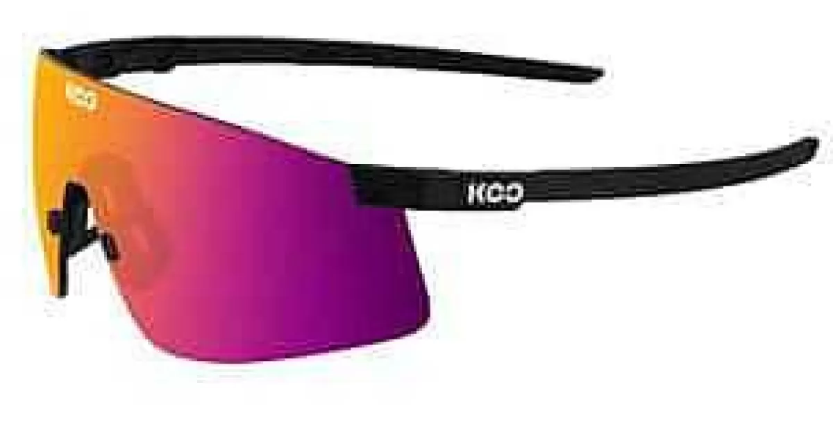 New Koo Bril Nova Black Matt Fuchsia Mirror Black Matt L. Fuschia Mirror