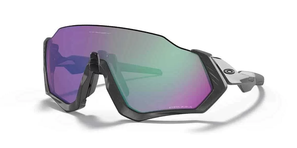 Cheap Oakley Flight Jacket Prizm Road Jade Matt Steel Matte Steel