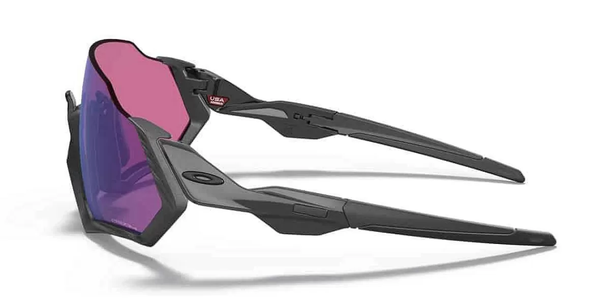 Cheap Oakley Flight Jacket Prizm Road Jade Matt Steel Matte Steel