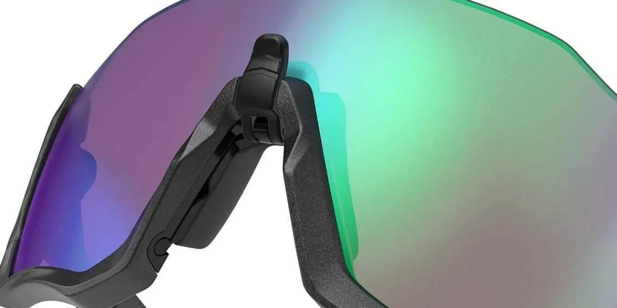 Cheap Oakley Flight Jacket Prizm Road Jade Matt Steel Matte Steel