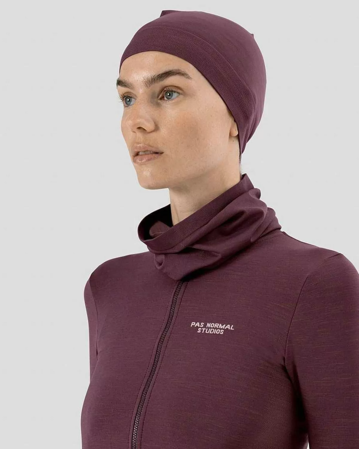 Hot Pas Normal Studios Escapism Knit Neck Tube Dark Red