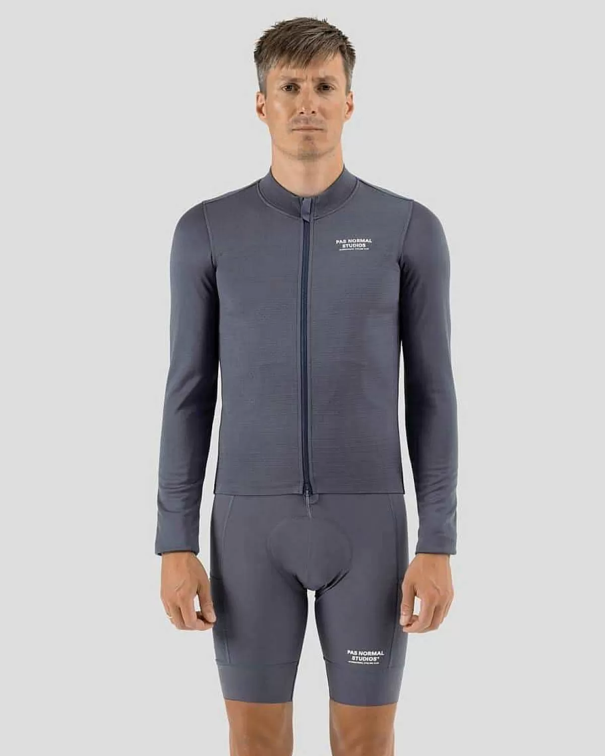 Shop Pas Normal Studios Escapism Wool Long Sleeve Jersey Steel