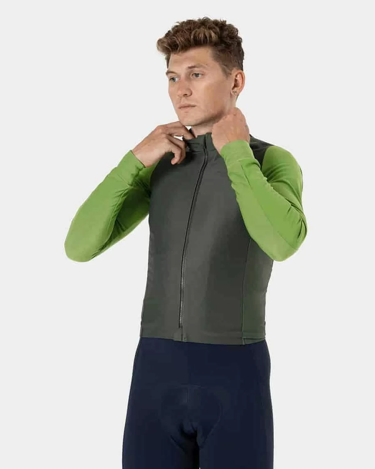 Outlet Pas Normal Studios Mechanism Thermal Long Sleeve Jersey Ivy Green