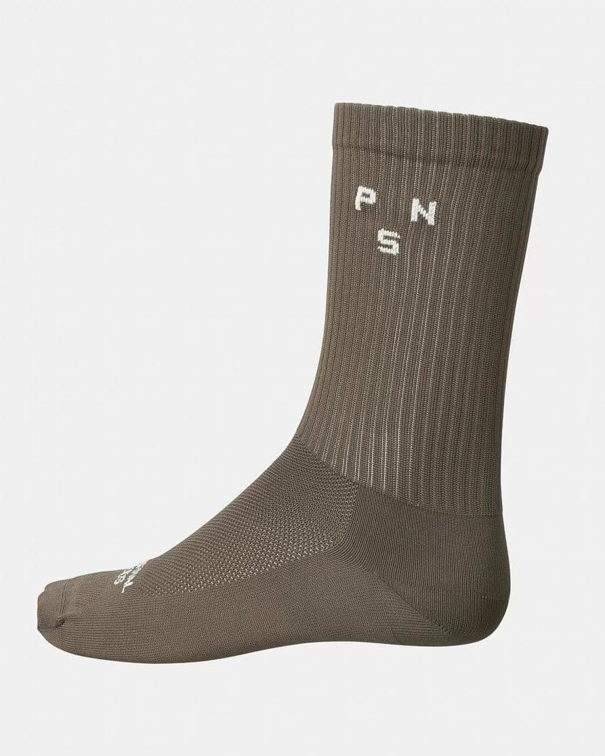 New Pas Normal Studios Off-Race Ribbed Sock Ash Brown