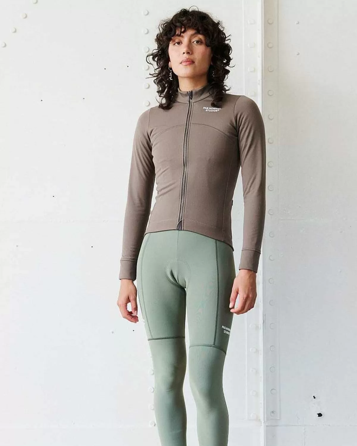 Sale Pas Normal Studios Womens Essential Thermal Long Sleeve Jersey Ash Brown