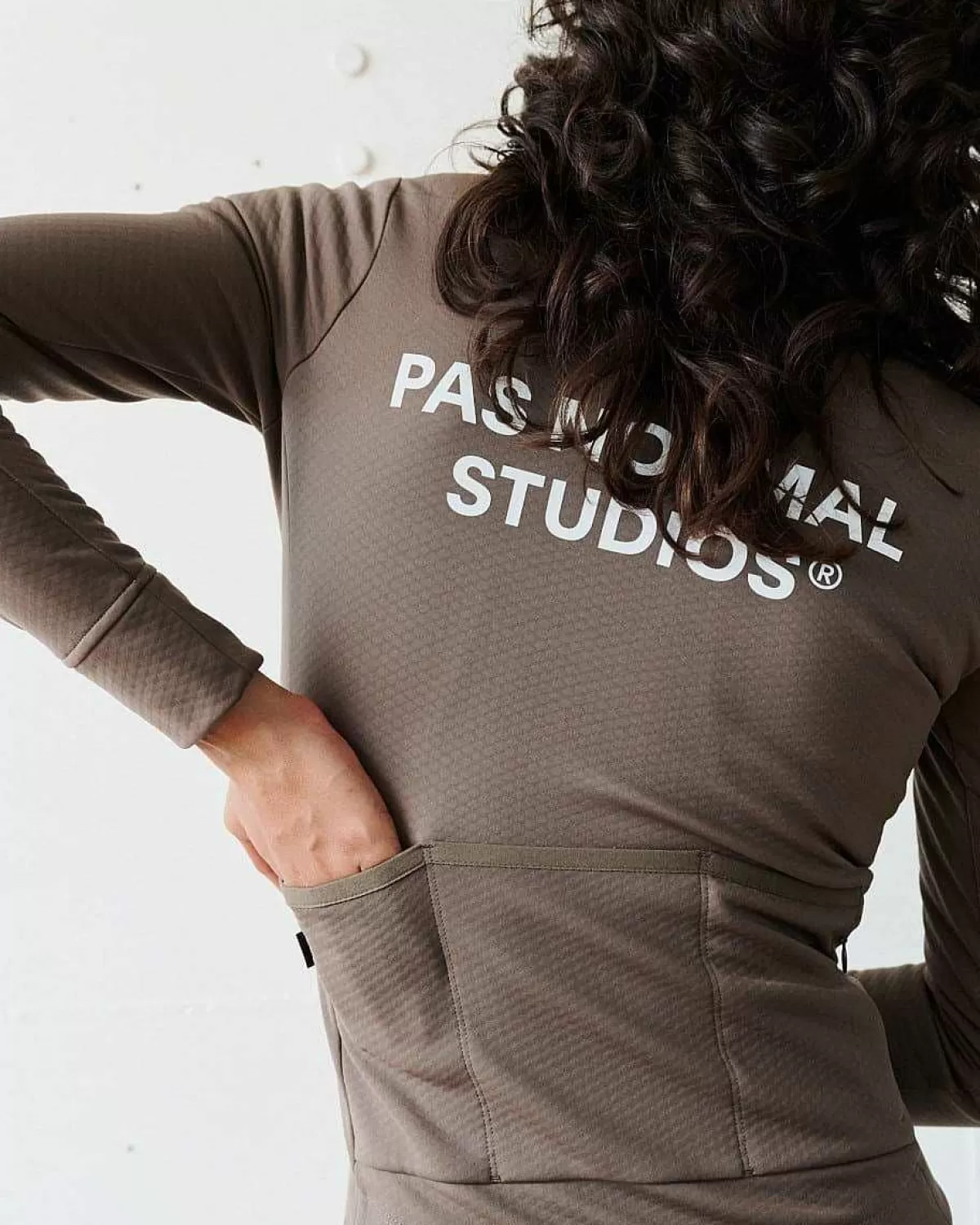 Sale Pas Normal Studios Womens Essential Thermal Long Sleeve Jersey Ash Brown