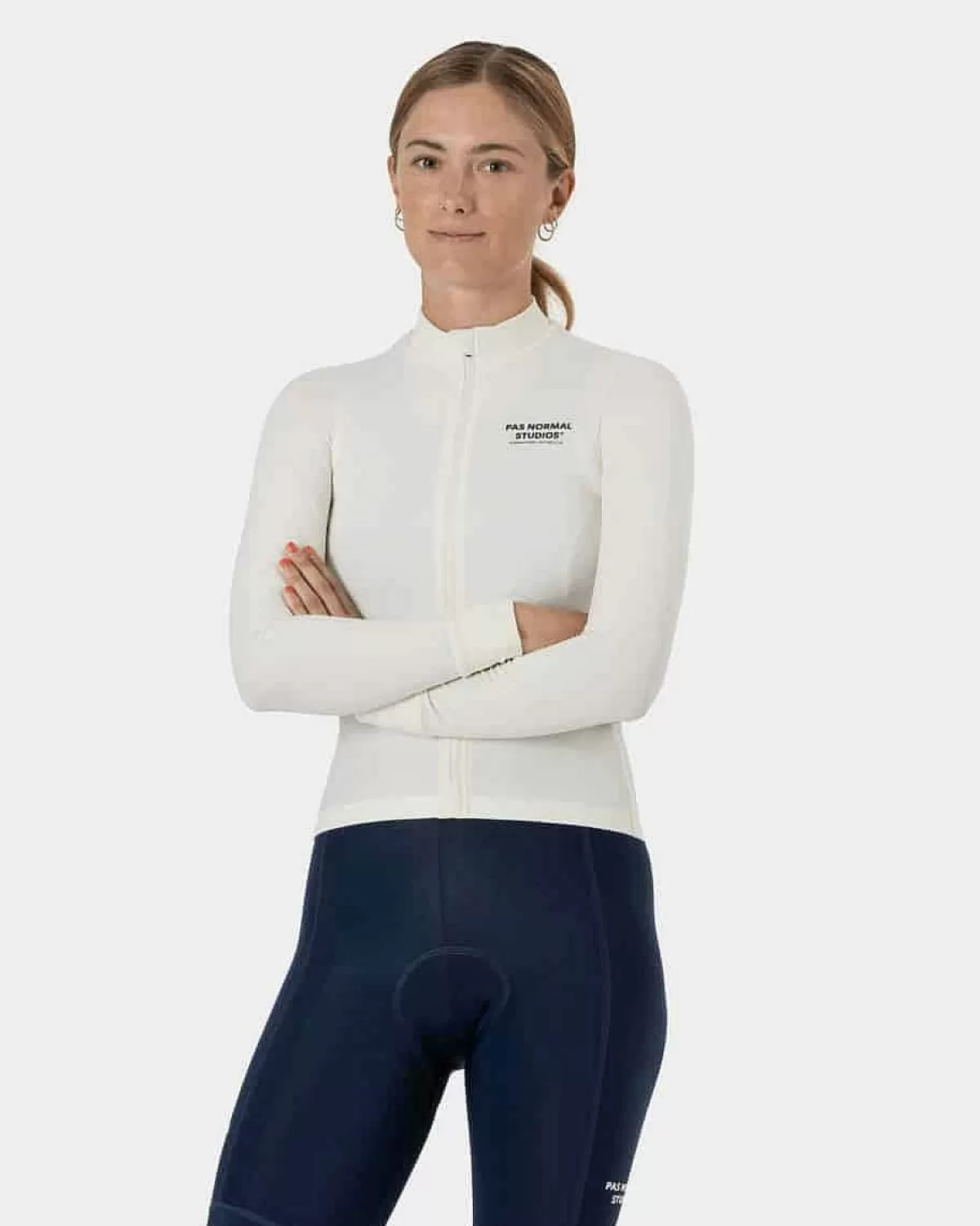 Outlet Pas Normal Studios Womens Mechanism Long Sleeve Jersey Off White