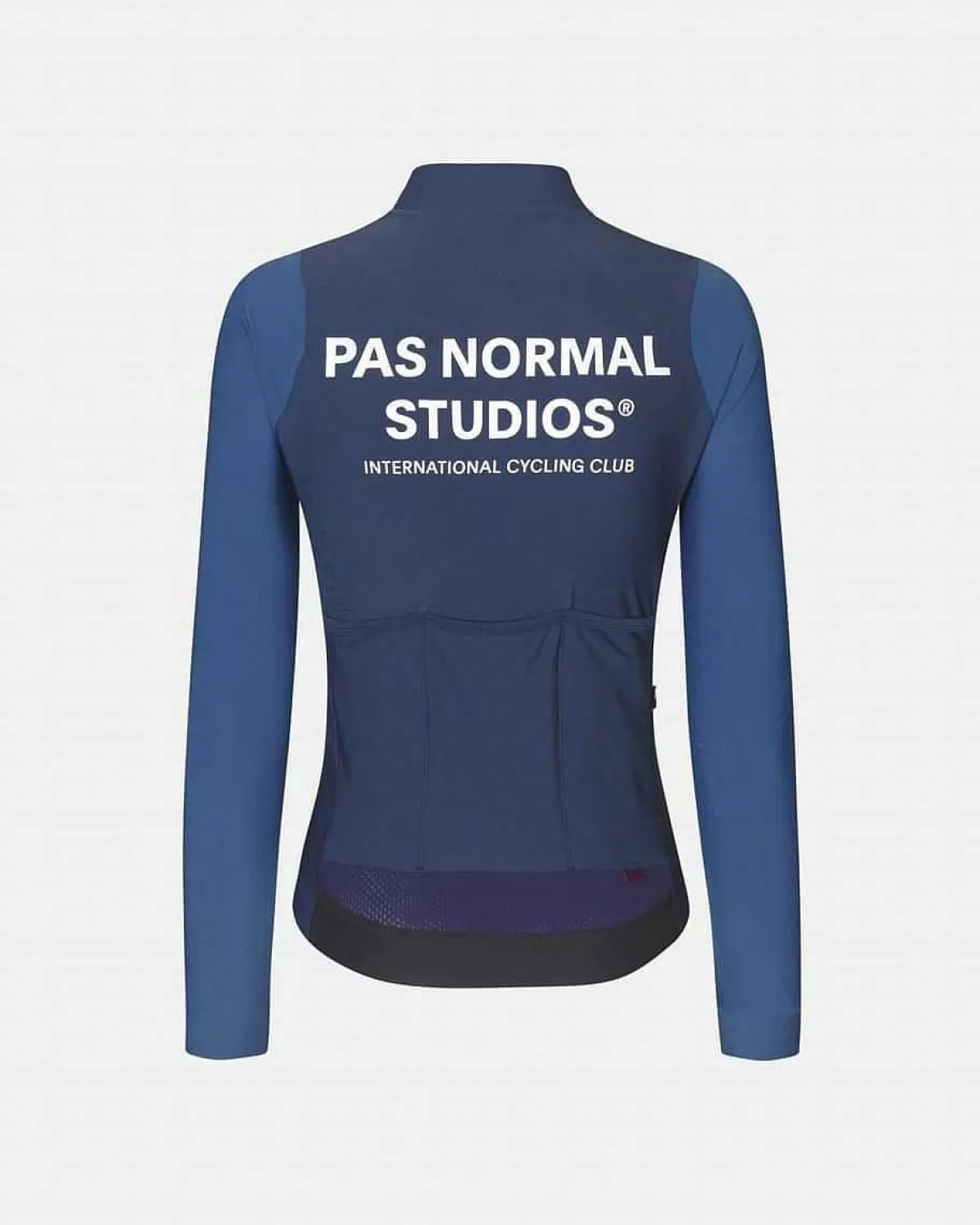 New Pas Normal Studios Womens Mechanism Thermal Long Sleeve Jersey Dark Blue
