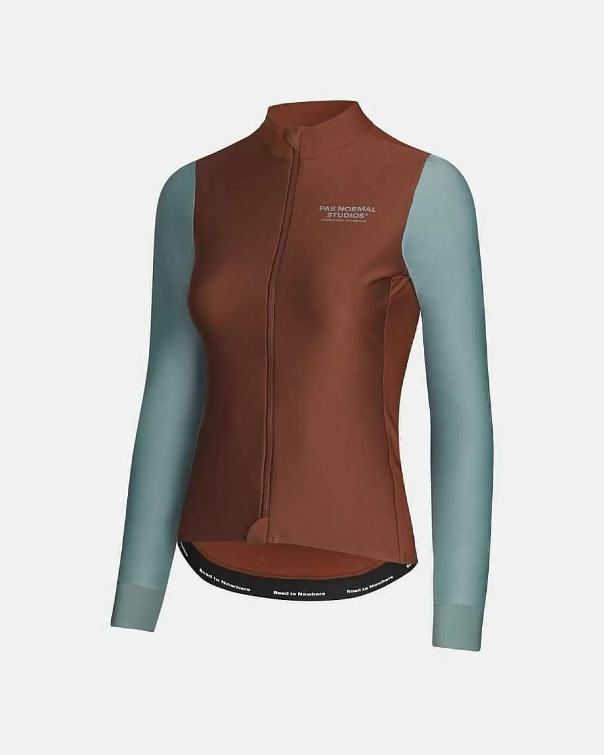 Hot Pas Normal Studios Womens Mechanism Thermal Long Sleeve Jersey Mahogany Dusty Teal
