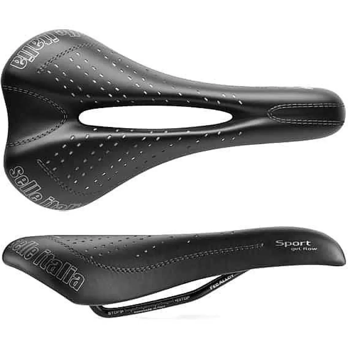 Shop Selle Italia Zadel Sport S2 Alu Rail Flow Zwart