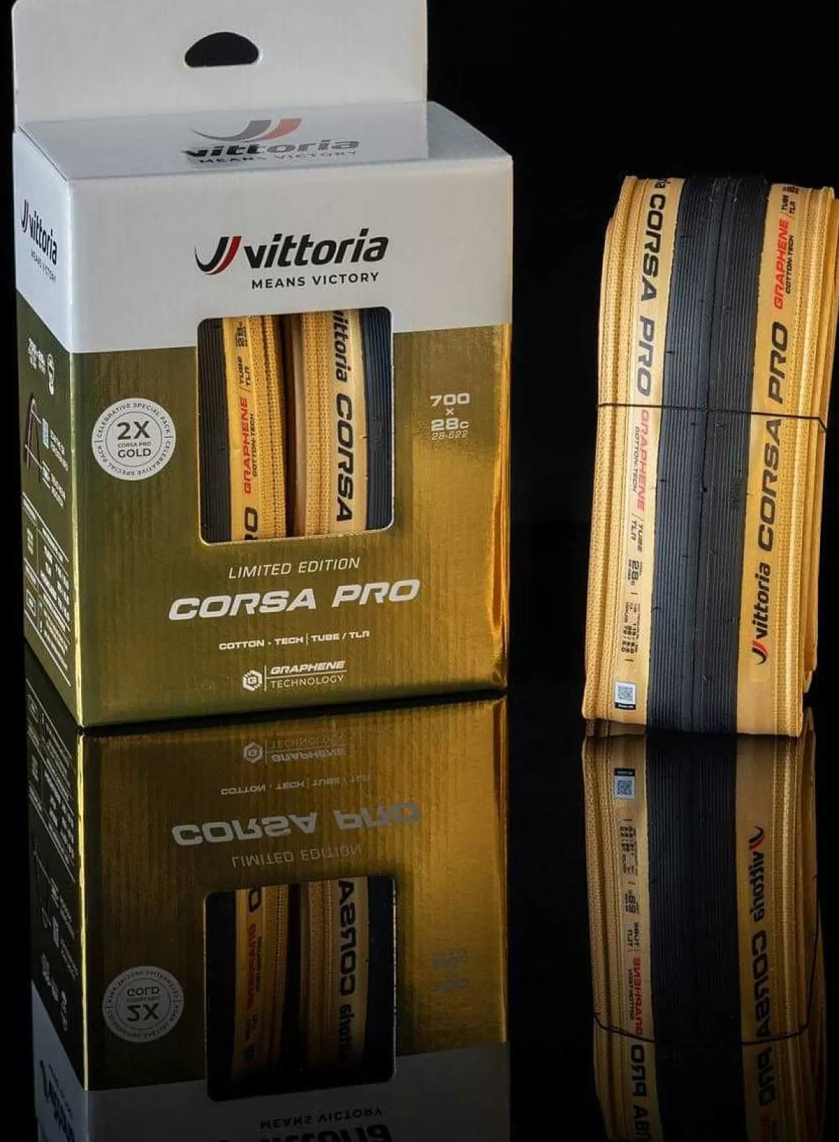 Clearance Vittoria Buitenband Corsa Pro Gold Limited Edition 28Mm